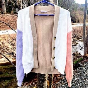GAP Women's Multicolor Cardigan Sweater